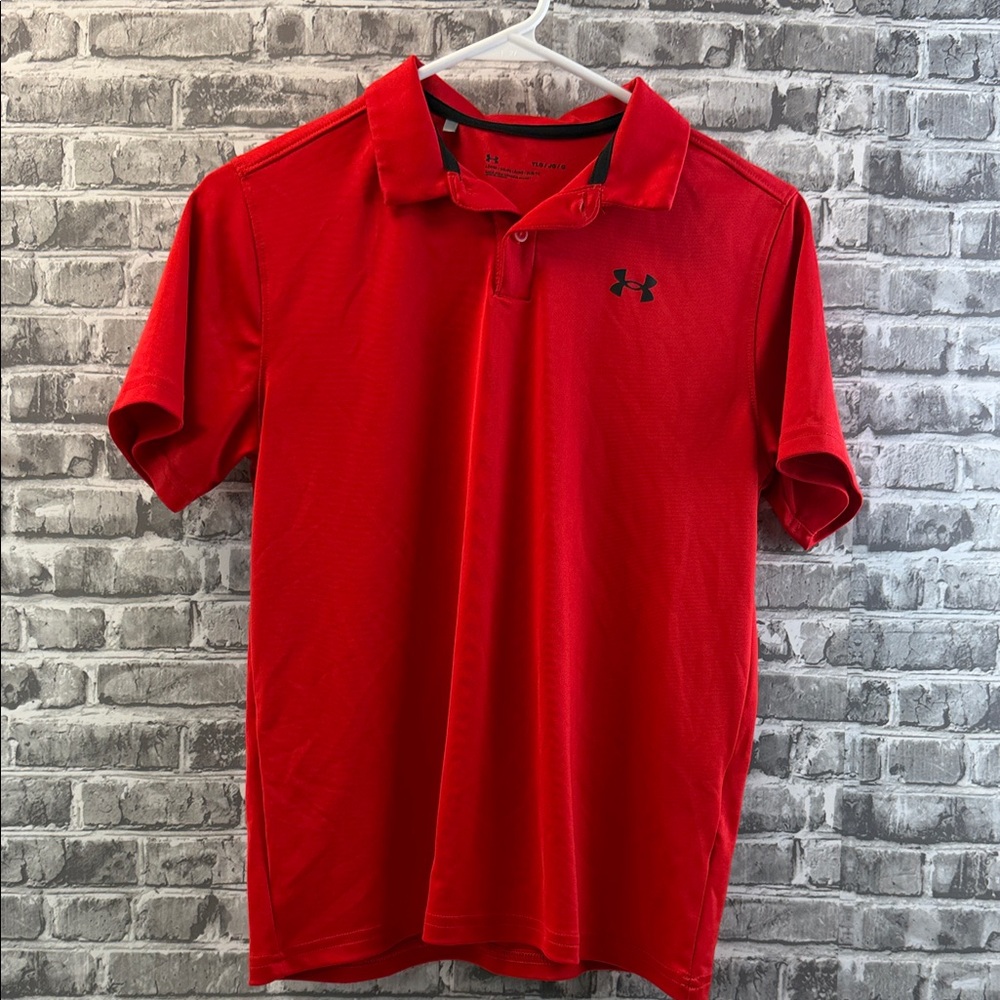Under Armour‎ Boy's Bright Red Polo Shirt